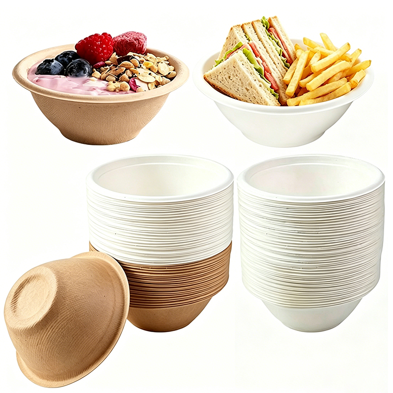 Kitchen Gadgets Website - 50/100PCS Disposable Paper Bowls Biodegradable Paper