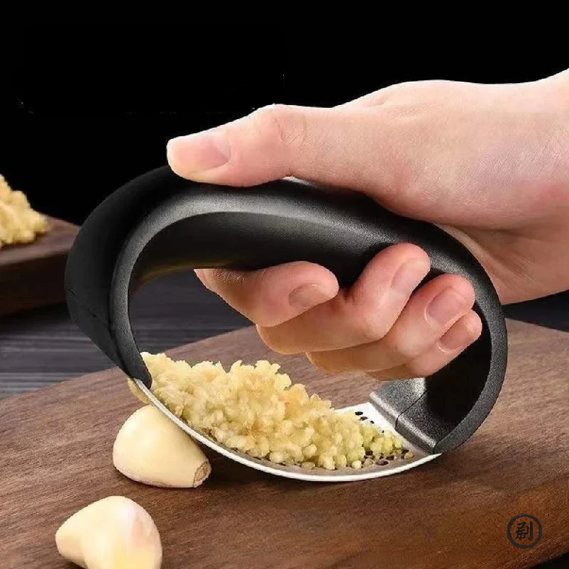 Kitchen Gadgets For Seniors - Stainless Steel Garlic Press Crusher Manual