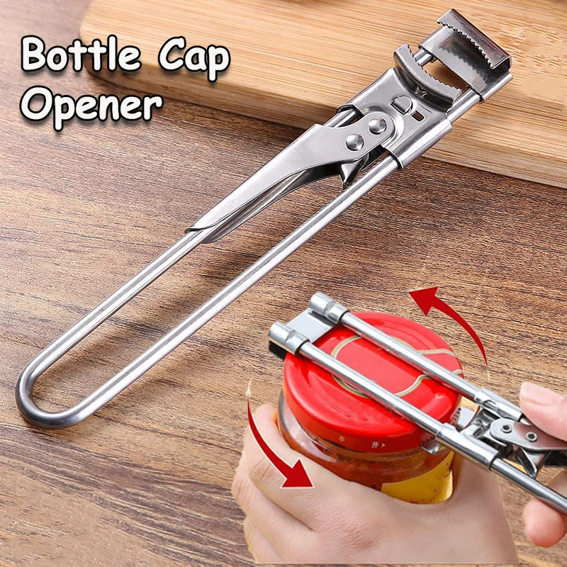 Kitchen Gadgets Helpful - Ergonomic Multi-Function Jar Opener, Adjustable Labor-Saving