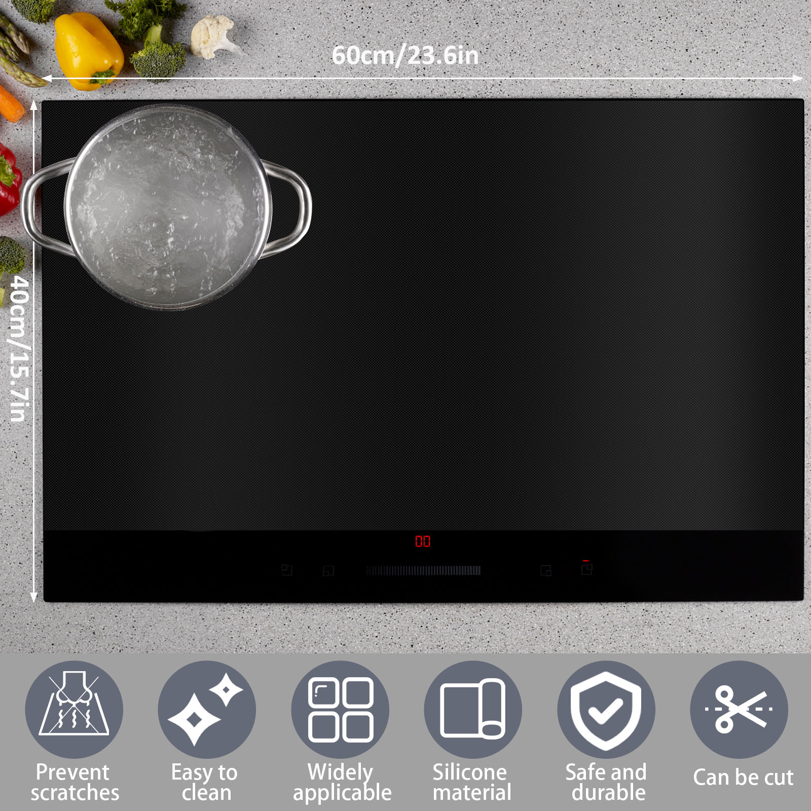 Induction Cooker Cover Silicon - Kitchen Gadgets For Seniors avis et prix
