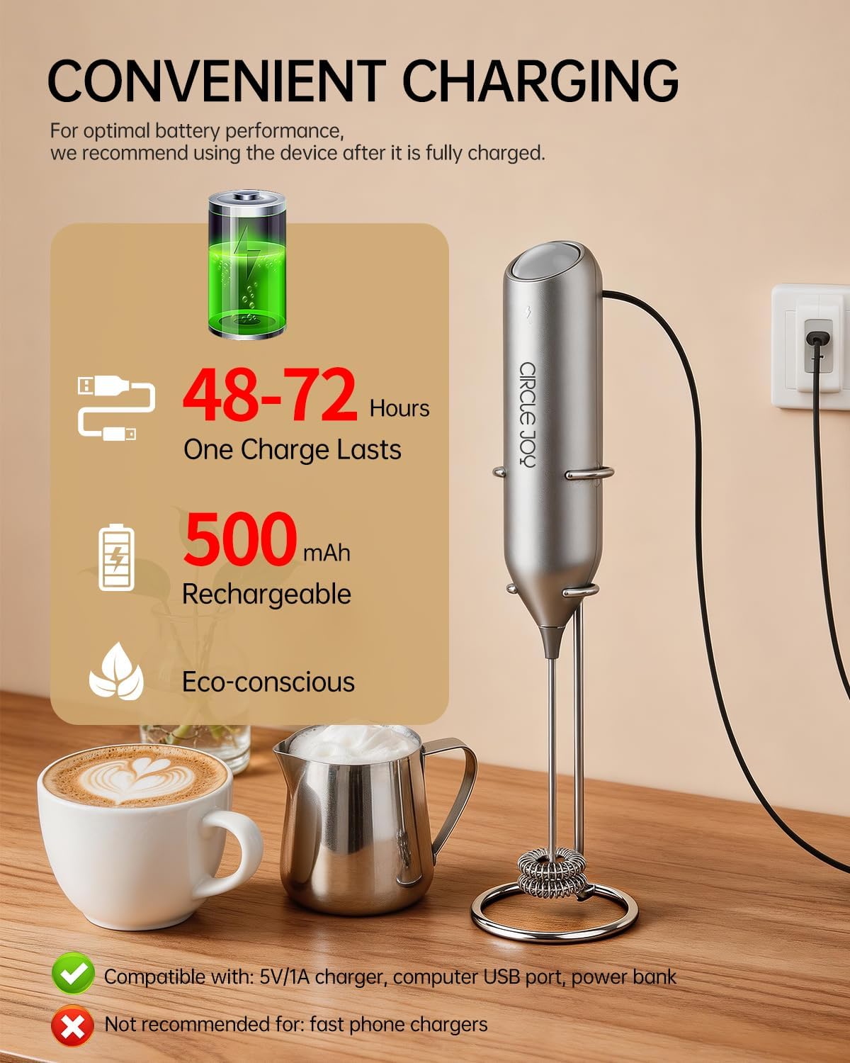 Rechargeable Milk Frother Hand - Milk Frother avis et prix