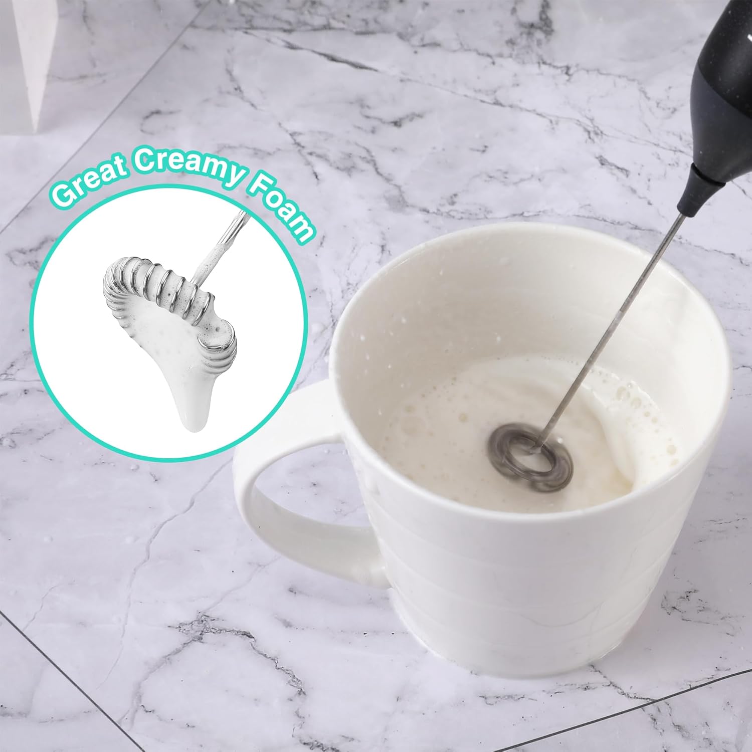 Rechargeable Milk Frother Wand - Milk Frother avis et prix