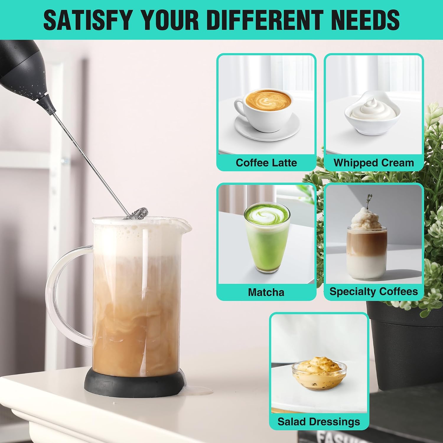 Rechargeable Milk Frother Wand - Milk Frother avis et prix