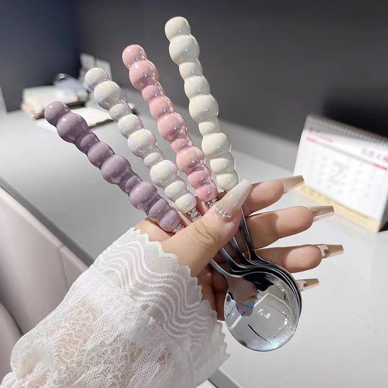 Pearl Handle Spoon Stainless S - Kitchen Gadgets For Seniors avis et prix