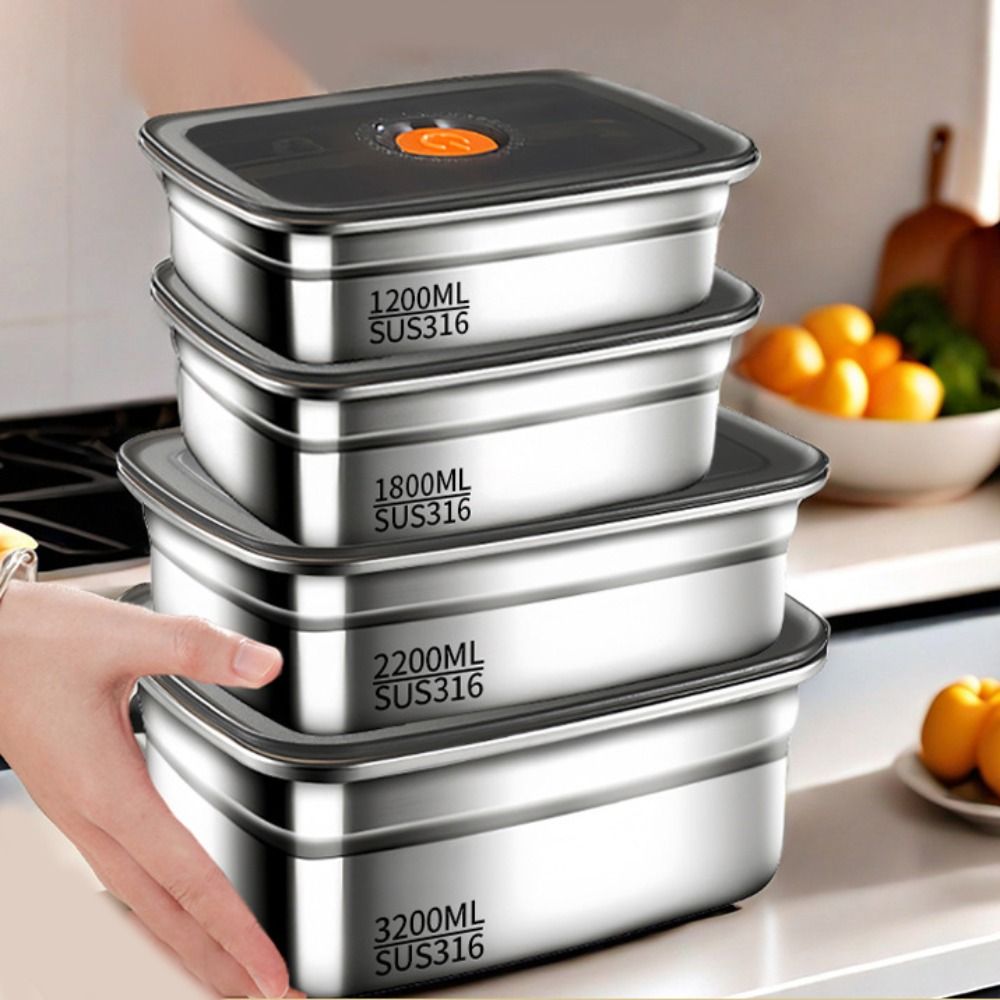 Stainless Steel Lunch Box Bent - Kitchen Gadgets For Seniors avis et prix