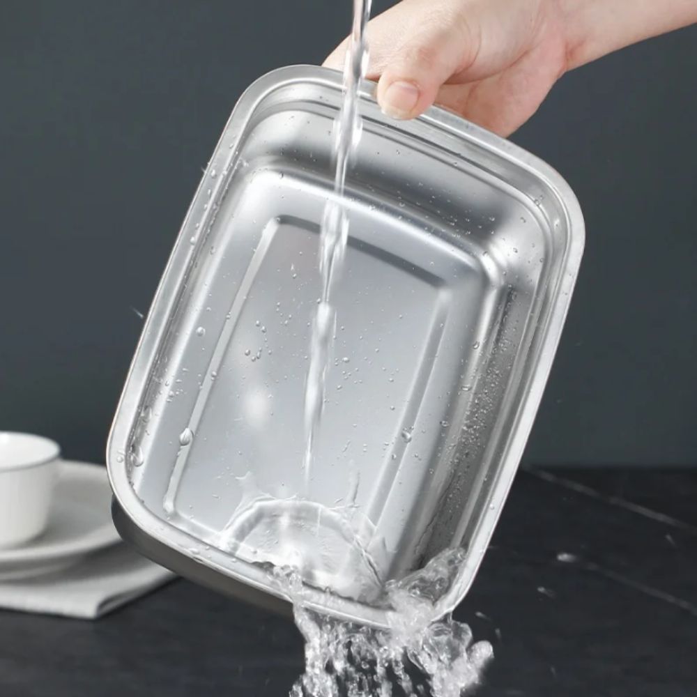 Stainless Steel Lunch Box Bent - Kitchen Gadgets For Seniors avis et prix