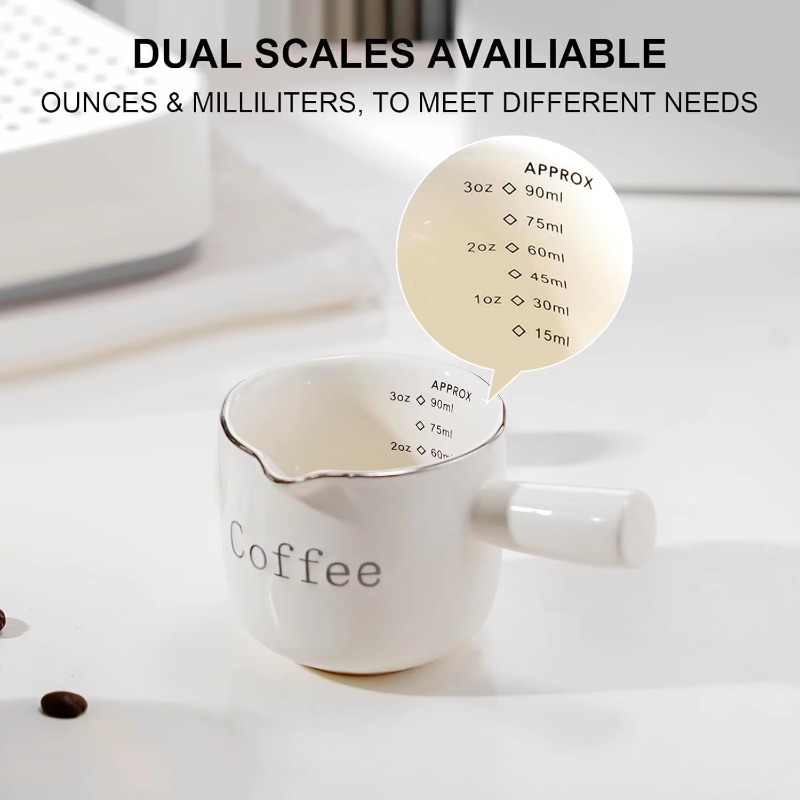 Mini Ceramic Coffee Cup with H - Milk Frother avis et prix