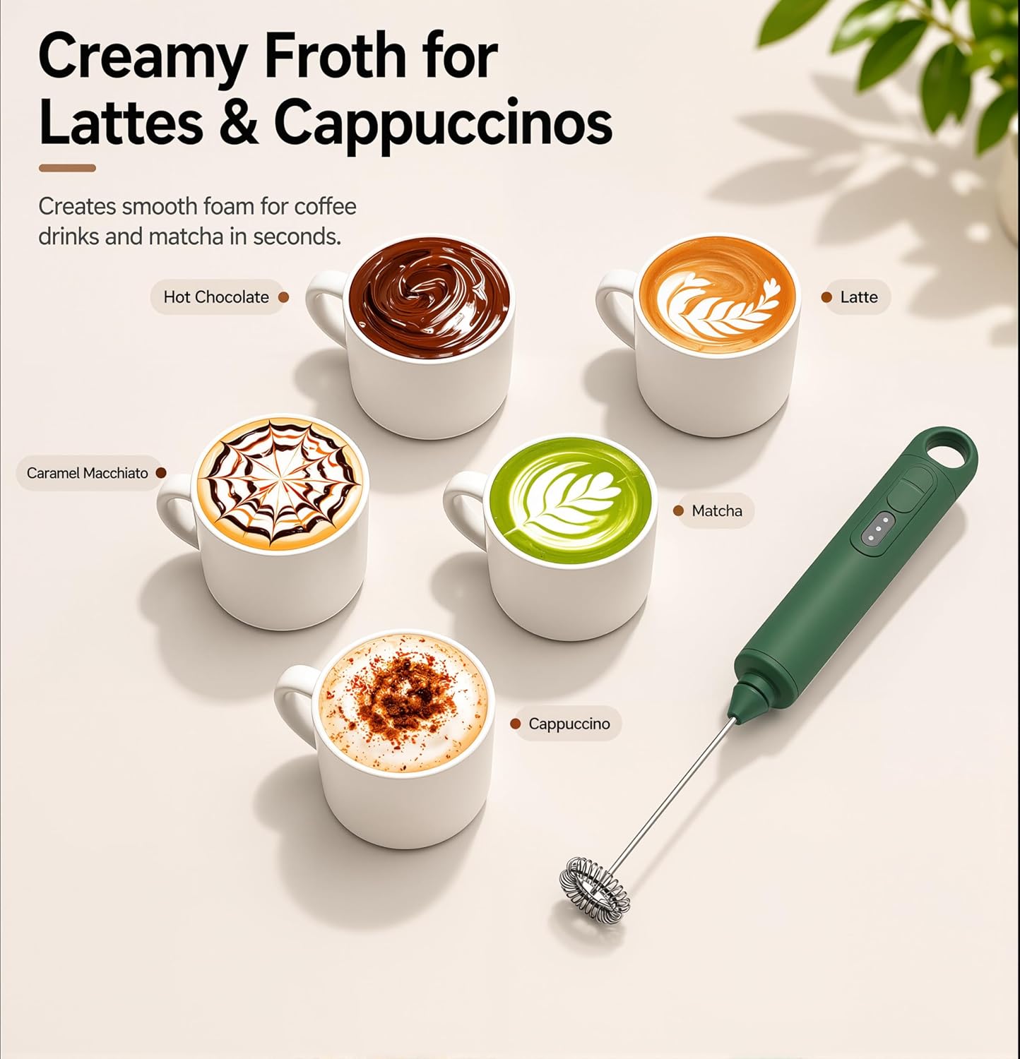 Handheld Milk Frother 3 Speed  - Milk Frother avis et prix