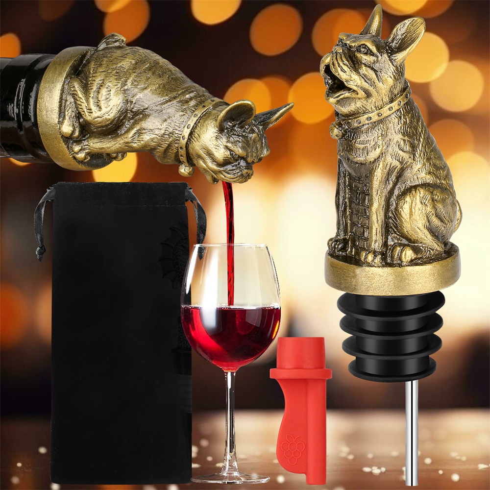 Cute French Bulldog Wine Pouer - Kitchen Gadgets Worth Buying avis et prix