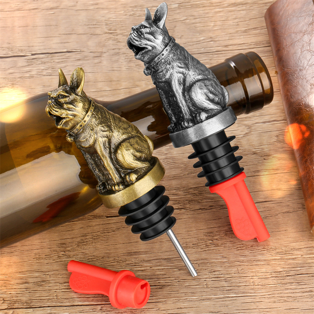 Cute French Bulldog Wine Pouer - Kitchen Gadgets Worth Buying avis et prix