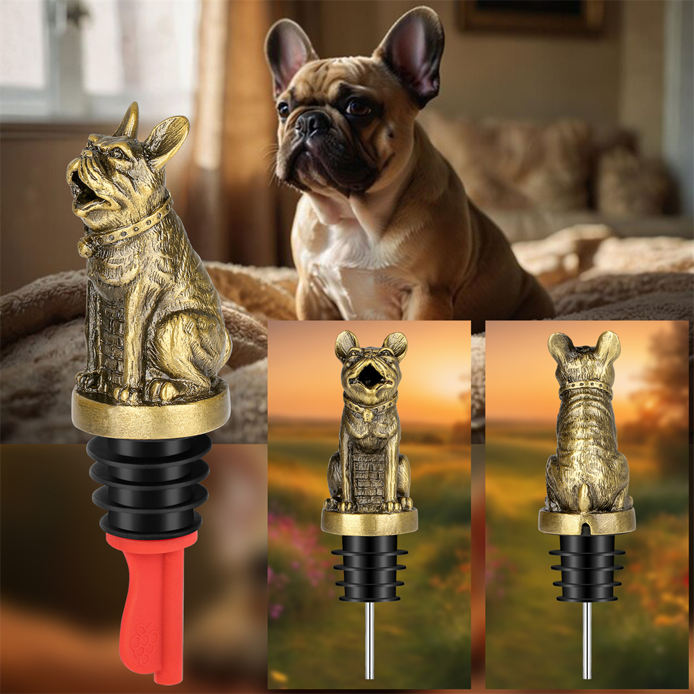 Cute French Bulldog Wine Pouer - Kitchen Gadgets Worth Buying avis et prix