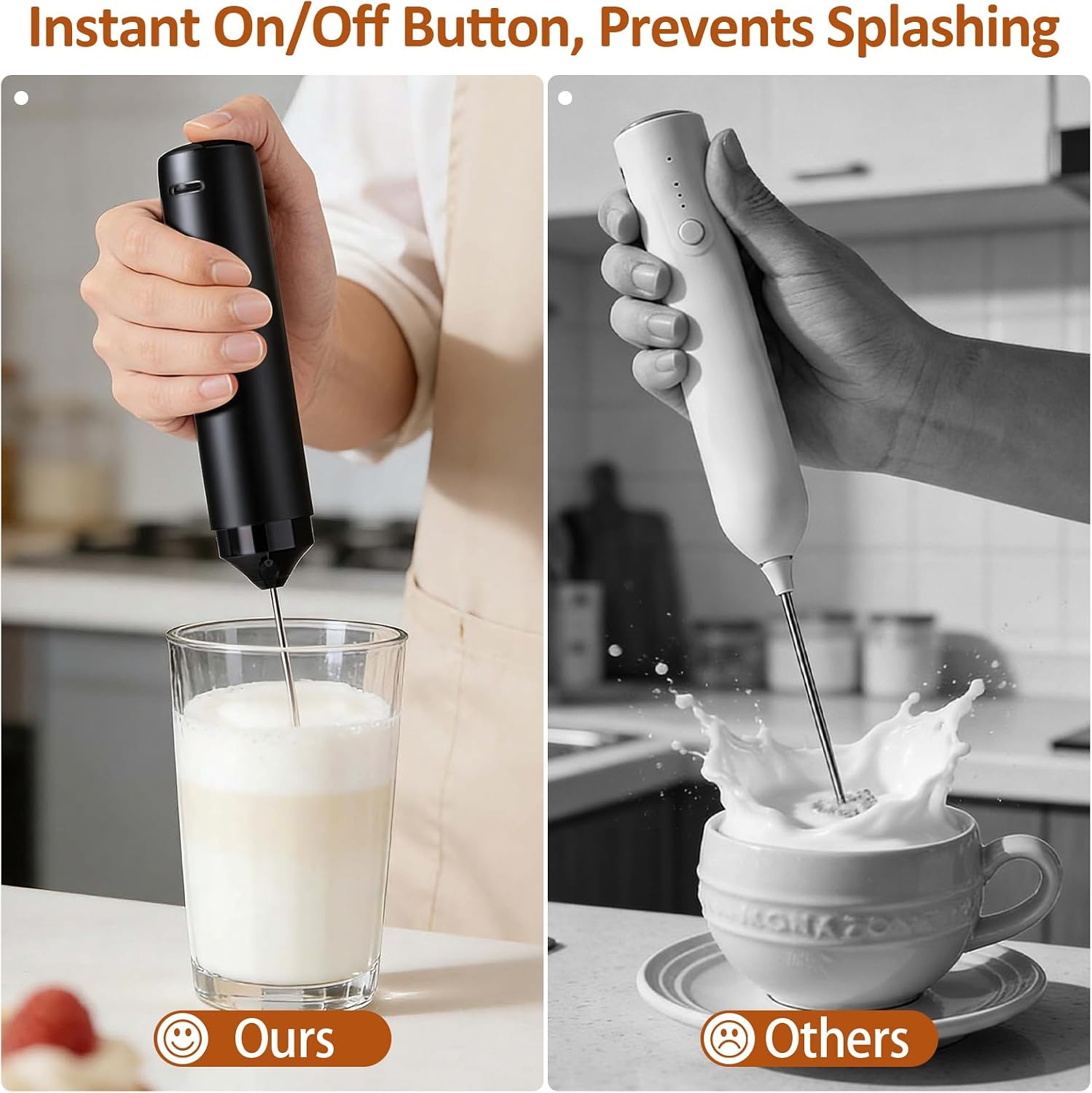 Rechargeable Milk Frother Hand - Milk Frother avis et prix